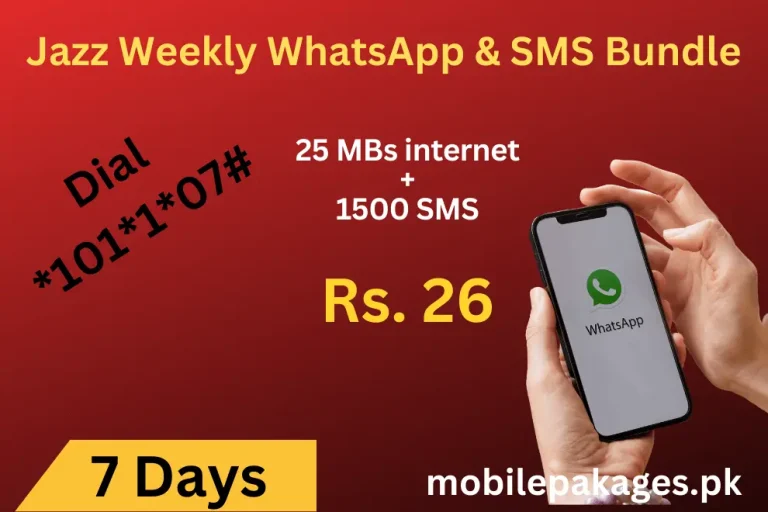 Jazz weekly whatsapp & SMS package