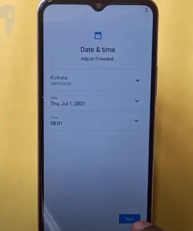 Vivo Set Date and time