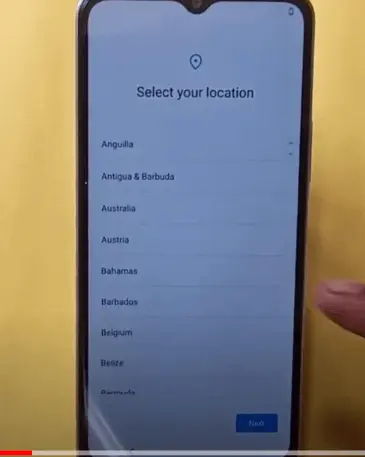 Vivo-Y21 Setup language