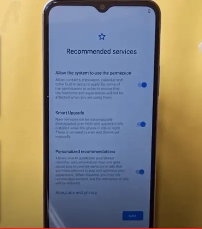 Vivo Y21 services